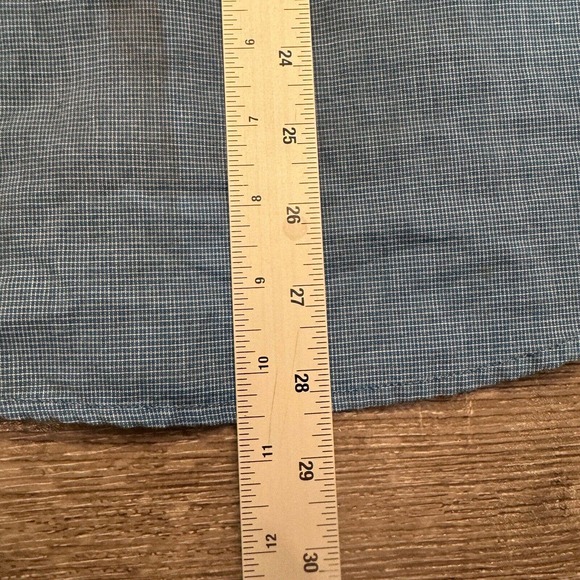 Exofficio Shirt Mens Small‎ Blue Insect Repellent Long Sleeve Button Up Outdoor - Picture 8 of 9